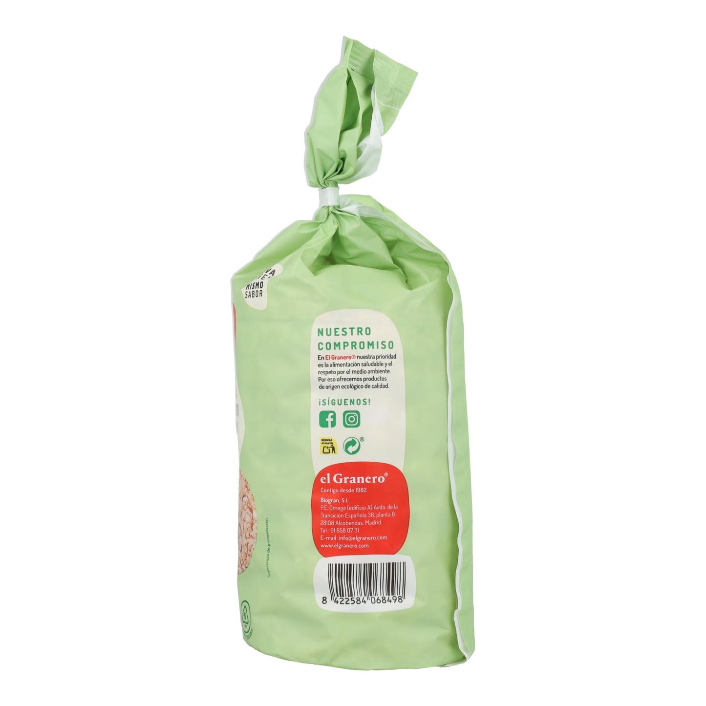 Bolinhos de arroz de trigo sarraceno El Granero, 100 g