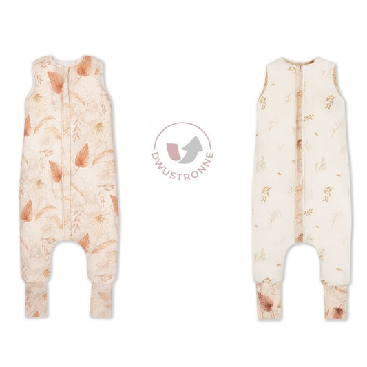 Saco De Dormir Con Pies Reversible T-m Jersey Algodón Bohemian Sand-bohemian Botanic_0