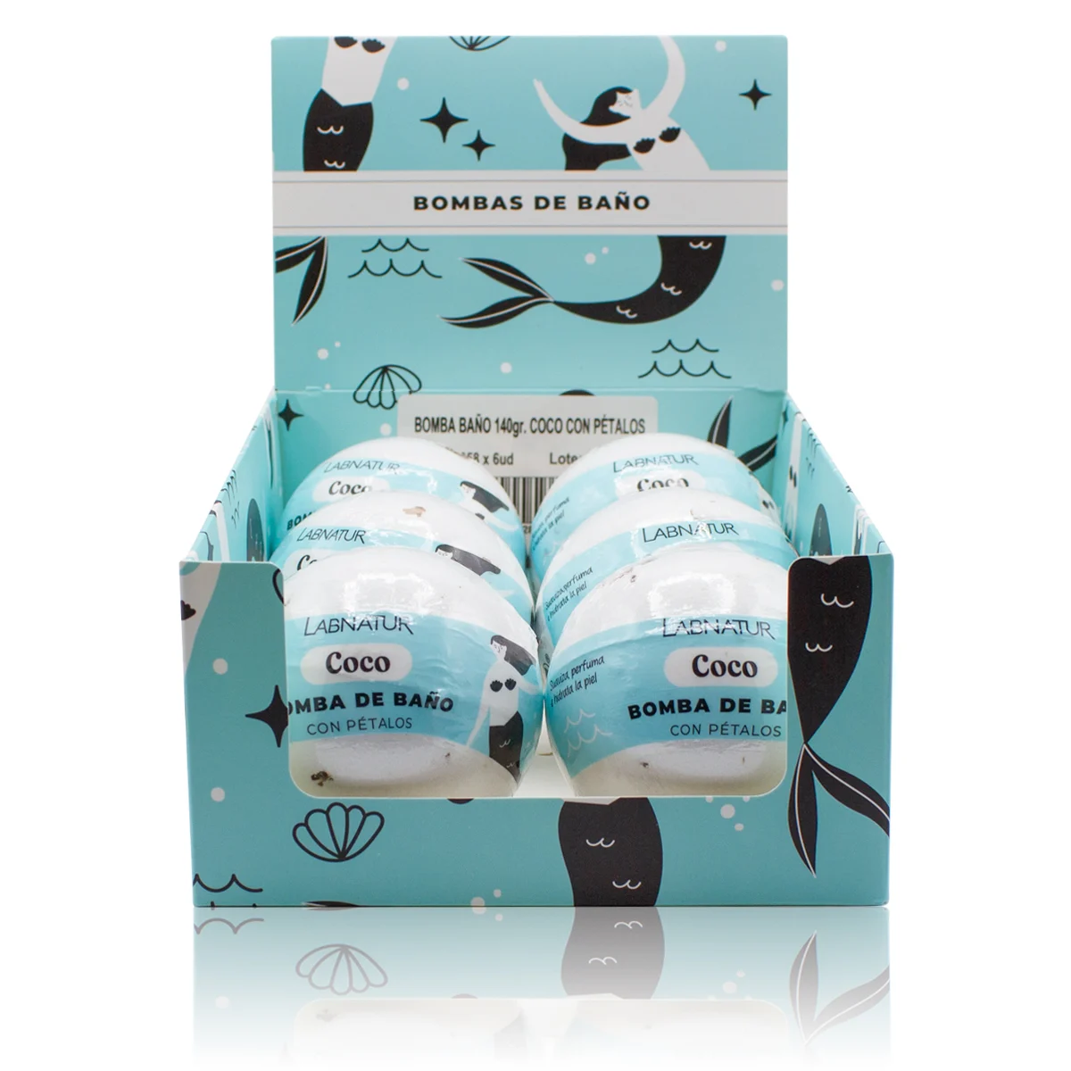 Bomba de Baño Espumosa Coco Labnatur 140 g | Aroma Tropical | Hidratación | Spa En Casa_1