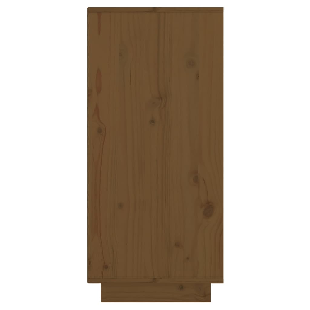 Aparador De Madera Maciza De Pino Marrón Miel 60x34x75 Cm / Vetonek_1