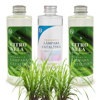 Pack 3x Fragancias Lámpara Catalítica 200ml: 2 Aroma Citronela + Limpiador Neutro. Disfruta Tu Aroma Favorito_0