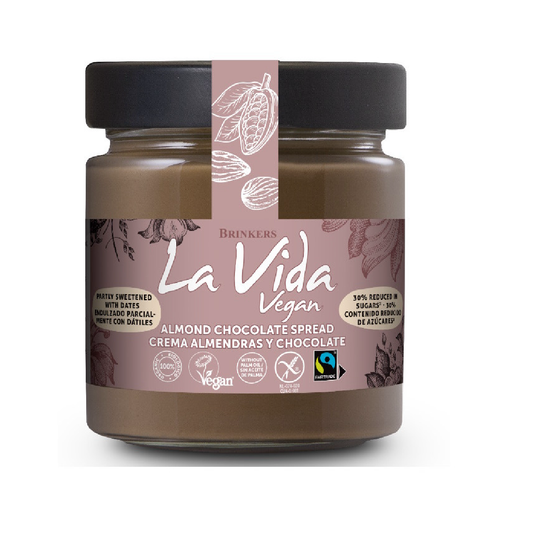 La Vida Vegan Vegan Choco Creme de Amêndoa com Menos Açúcar 200g