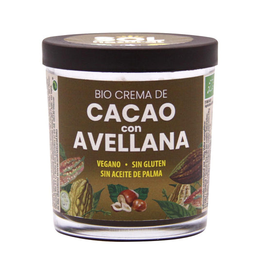 Creme de Cacau com Avelã Biológico Sol Natural 200 g
