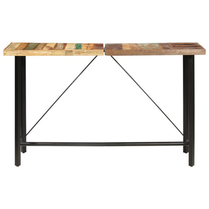 Mesa Alta De Cocina De Madera Maciza Reciclada 180x70x107 Cm_0