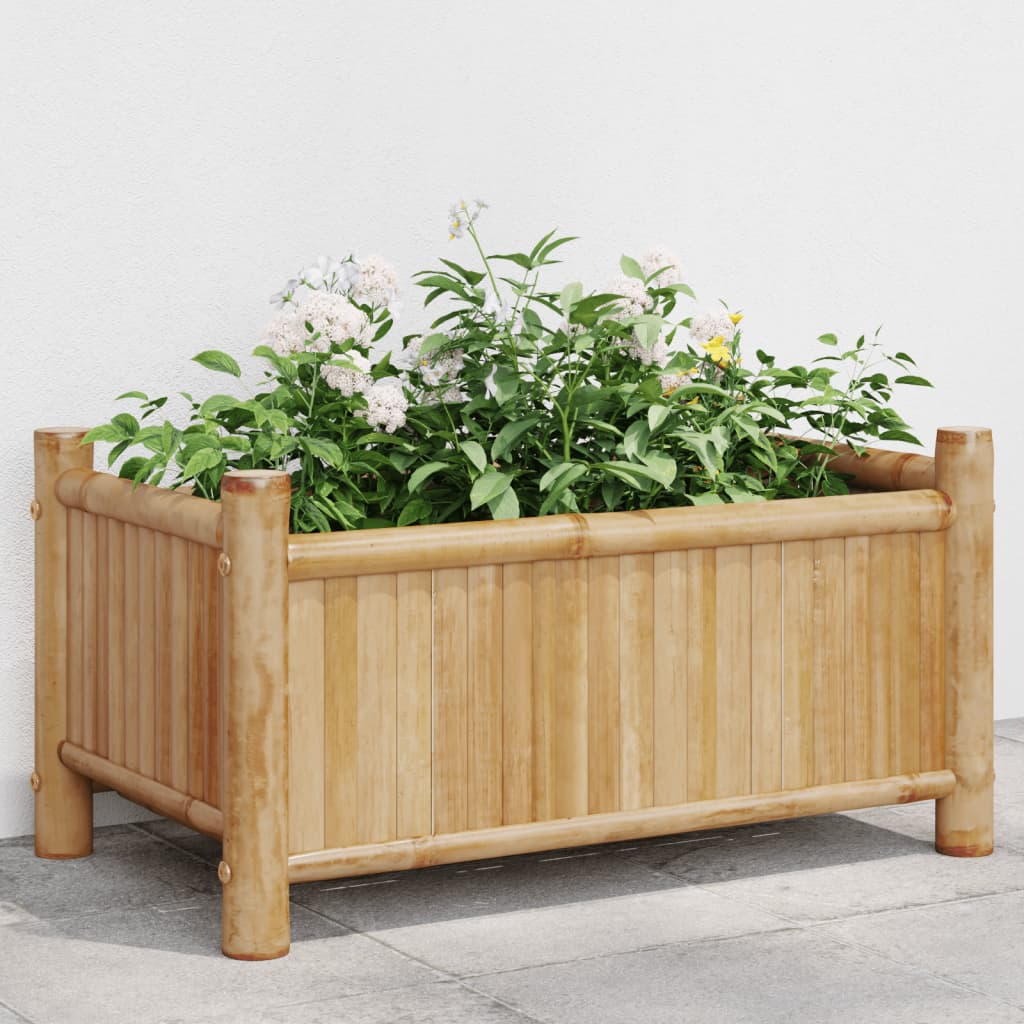 Jardinera De Bambú 50x30x25 Cm_1