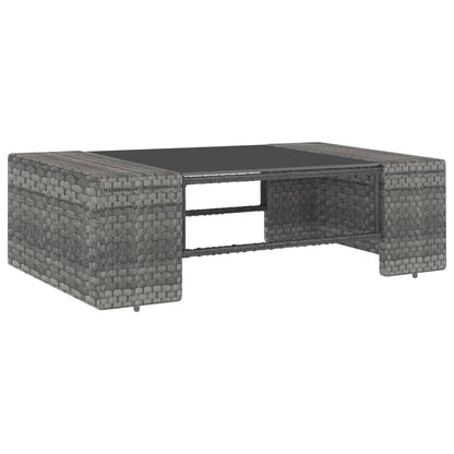 Juego De Muebles De Jardín 8 Piezas Ratán Sintético Gris / Vetonek_5