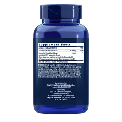 Vitamina C e Fitossomo de Quercetina, Life Extension 250 comprimidos