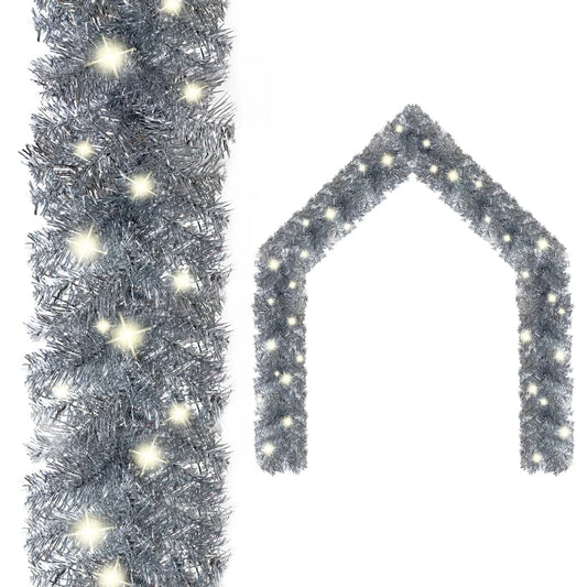 Vidaxl Guirnalda De Navidad Con Luces Led Plateado 5 M_0