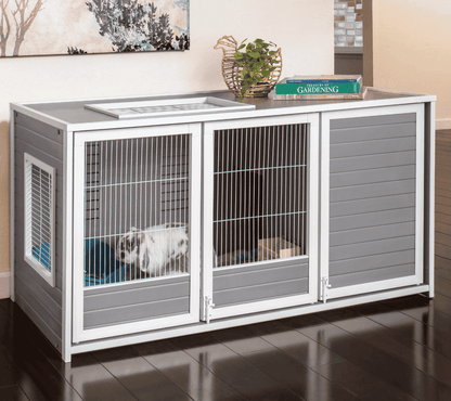 Conejera Nantes Con Madriguera - Ideal Para Conejos Y Cobayas - Para Interior/exterior - Tres Puertas De Acceso_0