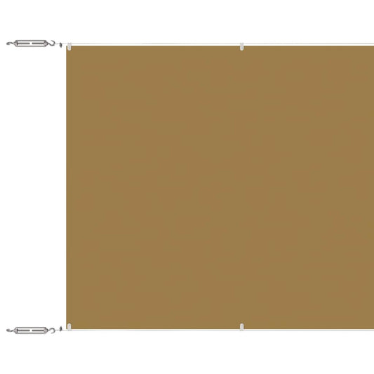 Vidaxl Toldo Vertical Beige 180x800 Cm Tela Oxford_0