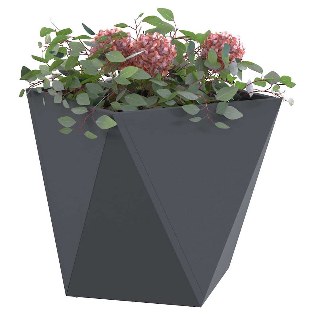 Jardinera Antracita 50 X 50 X 50 Cm Acero_2