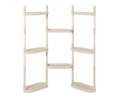 Soporte Modular Citysens De 8 Bandejas – Gris, Polipropileno 100% Reciclado Y Madera Ecológica Pefc_4