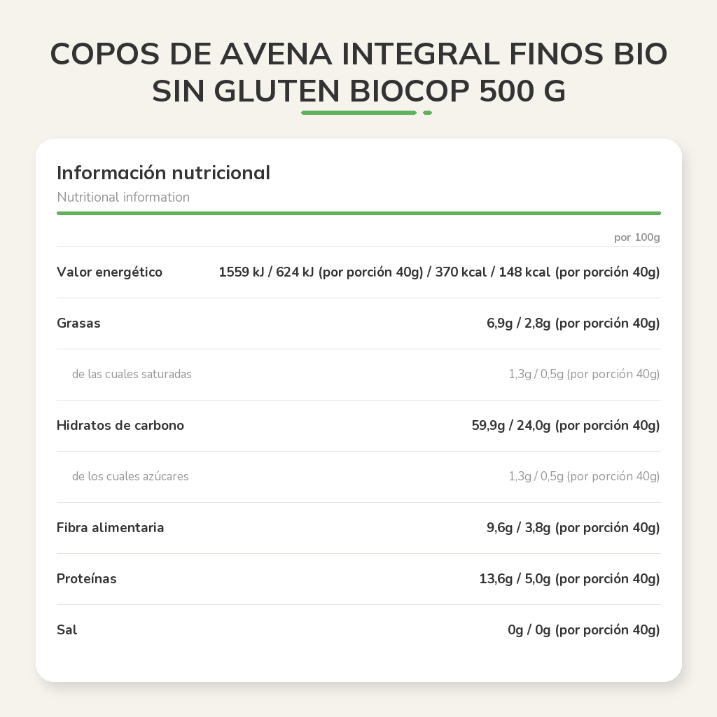 Información nutricional