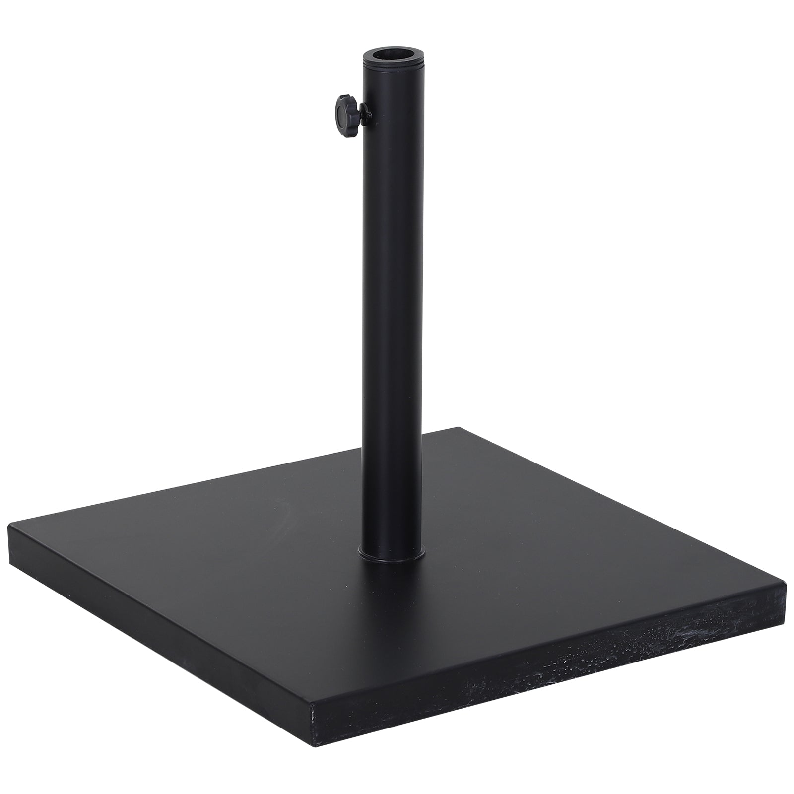 Outsunny Base Para Sombrillas De Terraza Con Rueda Para Ajustar Metal 45x45x39cm_0