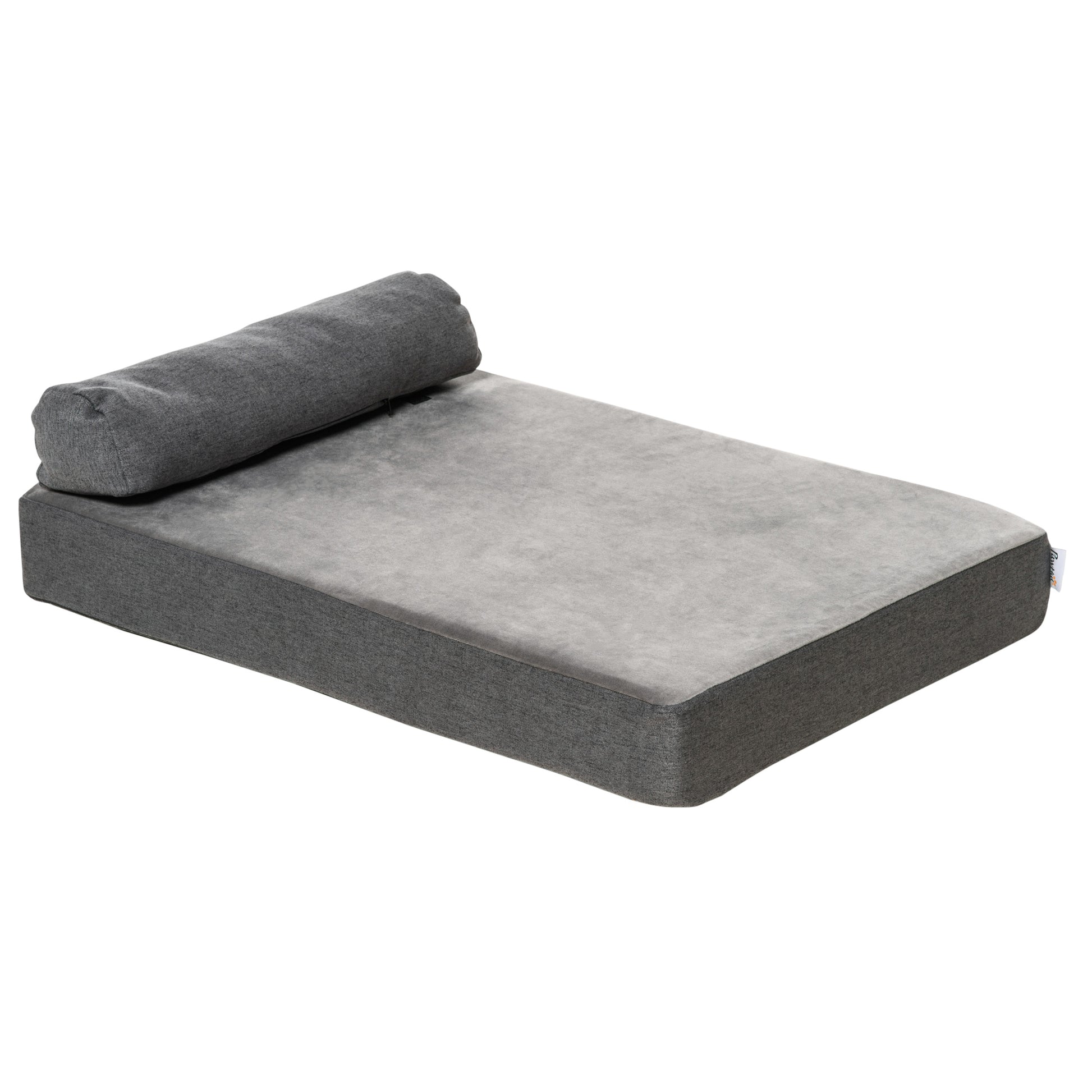 Pawhut Cama Para Perros Lavable Con Almohada Extraíble Y Espuma Viscoelástica_0