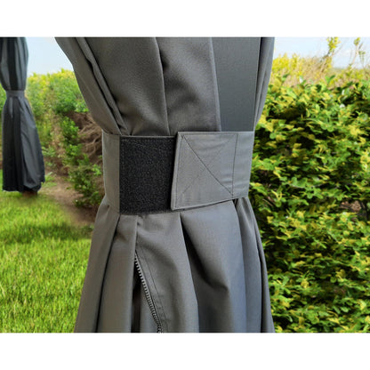 Conjunto de cortinas para gazebo Dallas 360x422 cm 