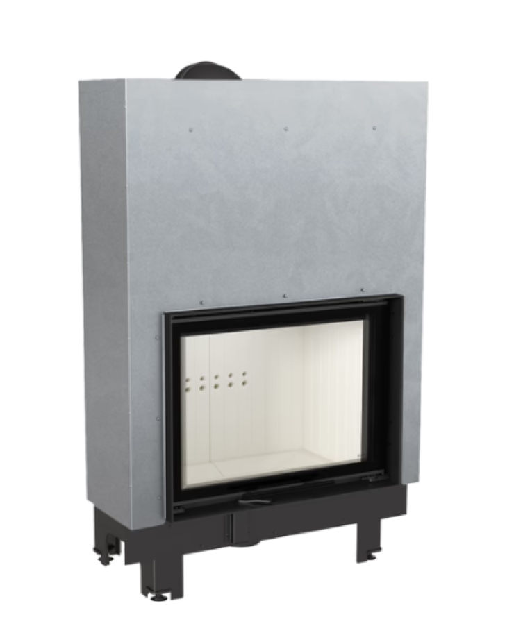 Briccosol Chimenea De Leña De Acero Kratki Mba 17 Kw Ø 200 Puerta Elevable_1