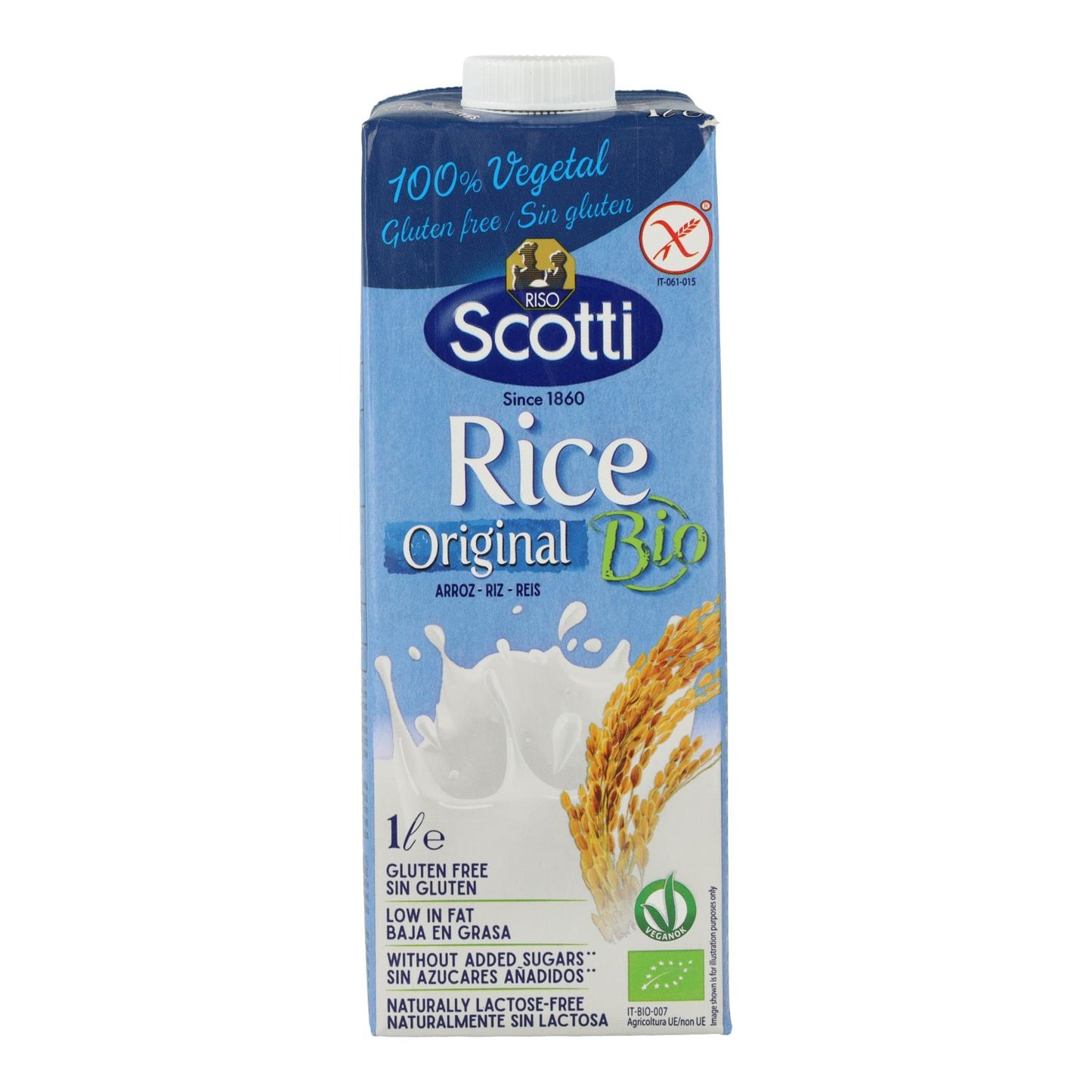 Pack de 6 Bebidas de Arroz Biológicas Scotti Natural 1 L