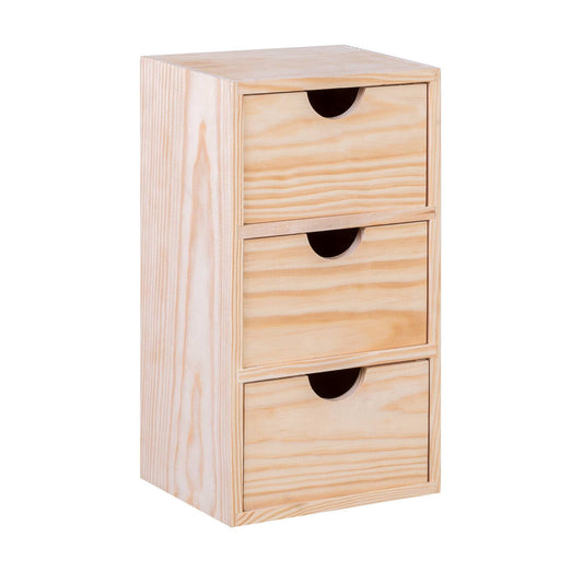 Well Home - Miniblock 3 Cajones En Madera De Pino_0