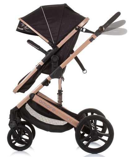 Carrito De Bebé Duo Convertible Amore Hasta 22 Kg Obsidian Gold_1