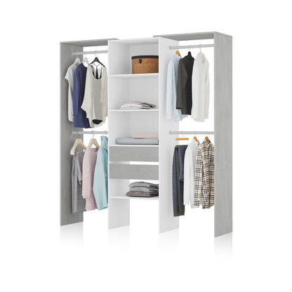 Armario Vestidor Lada Melamina, Blanco, 179 X 202 X 50_0