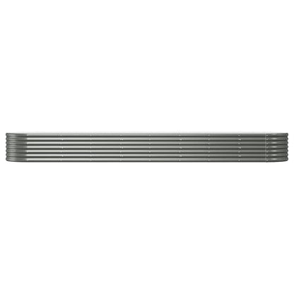 Jardinera Arriate Acero Galvanizado Gris 368x80x36 Cm_2