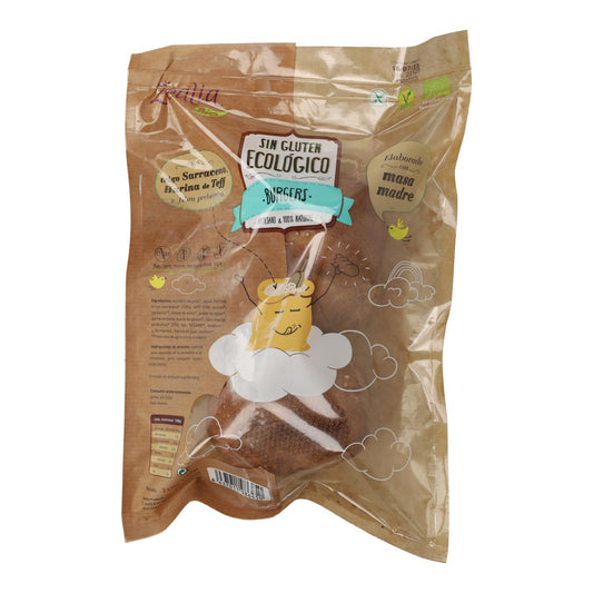 Pães de Hambúrguer Orgânicos Sem Glúten Zealia 180g