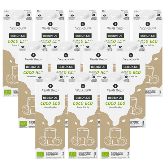Pack de 12 Bebidas de Coco Eco Planeta Huerto 1L