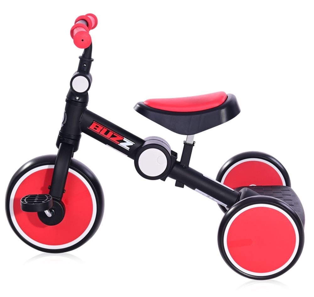 Triciclo Plegable Buzz Para Bebé Black Red_1