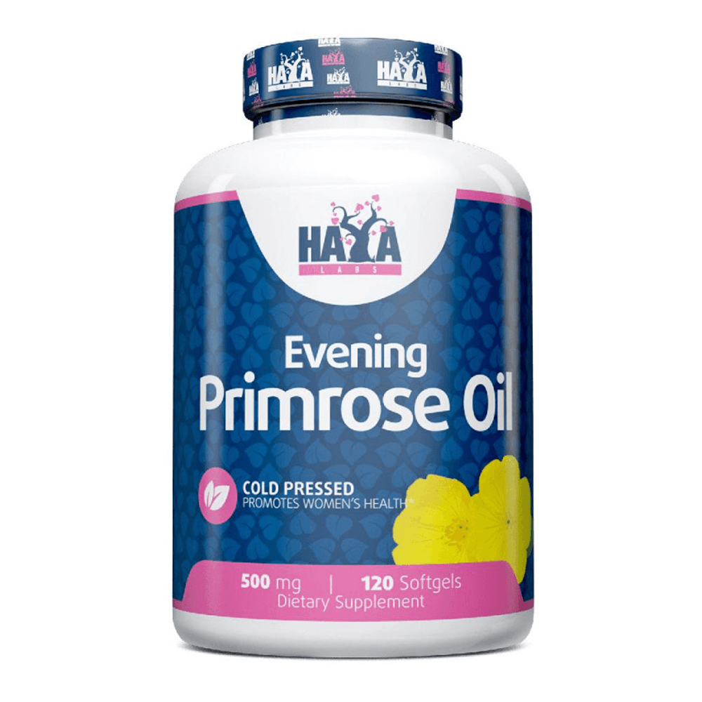 Aceite De Onagra Prensado En Frío 500mg - 120 Softgels - Aceite De Onagra - Haya Labs_0