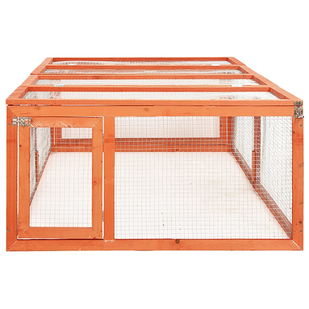 Conejera De Madera Maciza De Abeto 183x90x46,5 Cm_3