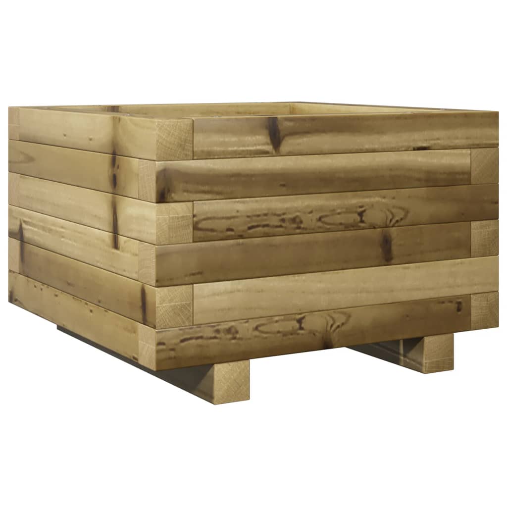Jardinera Madera De Pino Impregnada 40x40x26,5 Cm_0