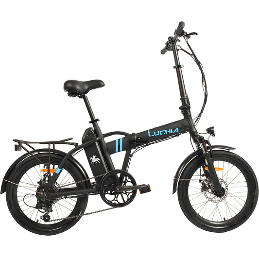 Sirio 250w 36v 10ah (360wh) Bicicleta Eléctrica De Paseo Plegable - Rueda 20 X 1.95 Color Negro_0