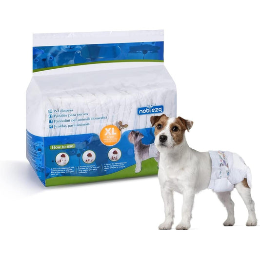Fraldas Nobleza XL para Cães Fêmeas, 12 Unidades
