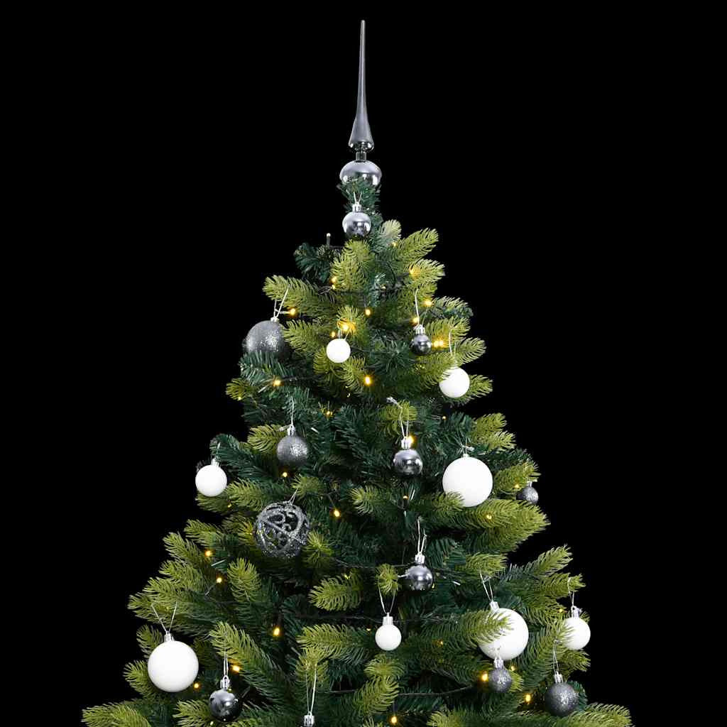 Vidaxl Árbol De Navidad Artificial Con Bisagras 150 Led Y Bolas 150 Cm_1