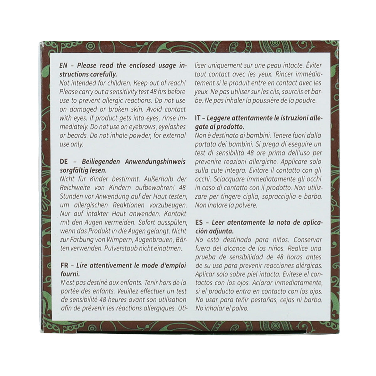 Corante natural castanho avelã Khadi 100 g