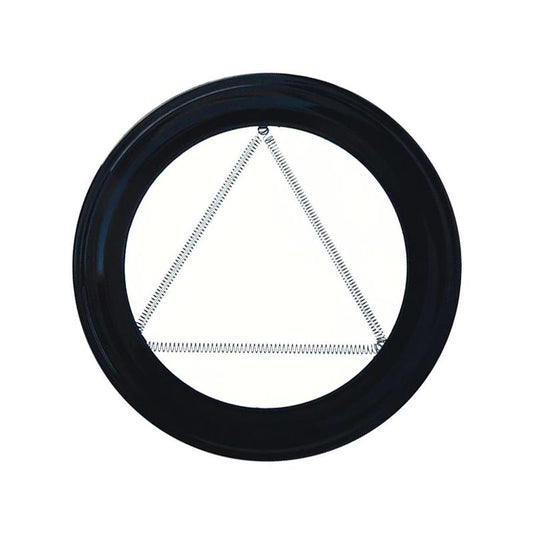 Plafon Embellecedor Estufa Pellet Vitrificado Negro 80 Mm._0