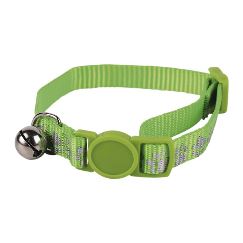 Collar Con Cascabel Gatos Verde 1 Cm X 32 Cm_0