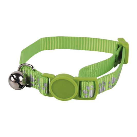 Collar Con Cascabel Gatos Verde 1 Cm X 32 Cm_0