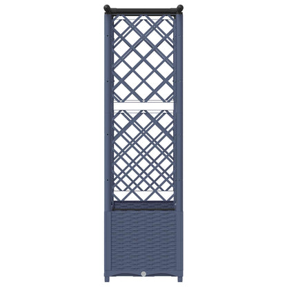 Cama Elevada Con Trellis Y Techo Gris 124,5 X 40 X 136 Cm Pp_4