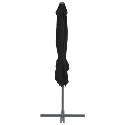 Vidaxl Sombrilla Jardín Voladiza Palo De Acero Negro 250x250 Cm_3