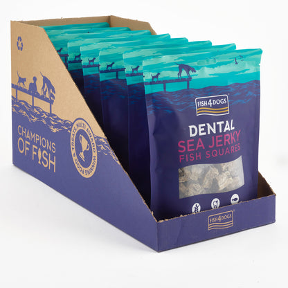 Fish4dogs Snack Dental Natural – Sea Jerky Fish Squares 4x575g_3