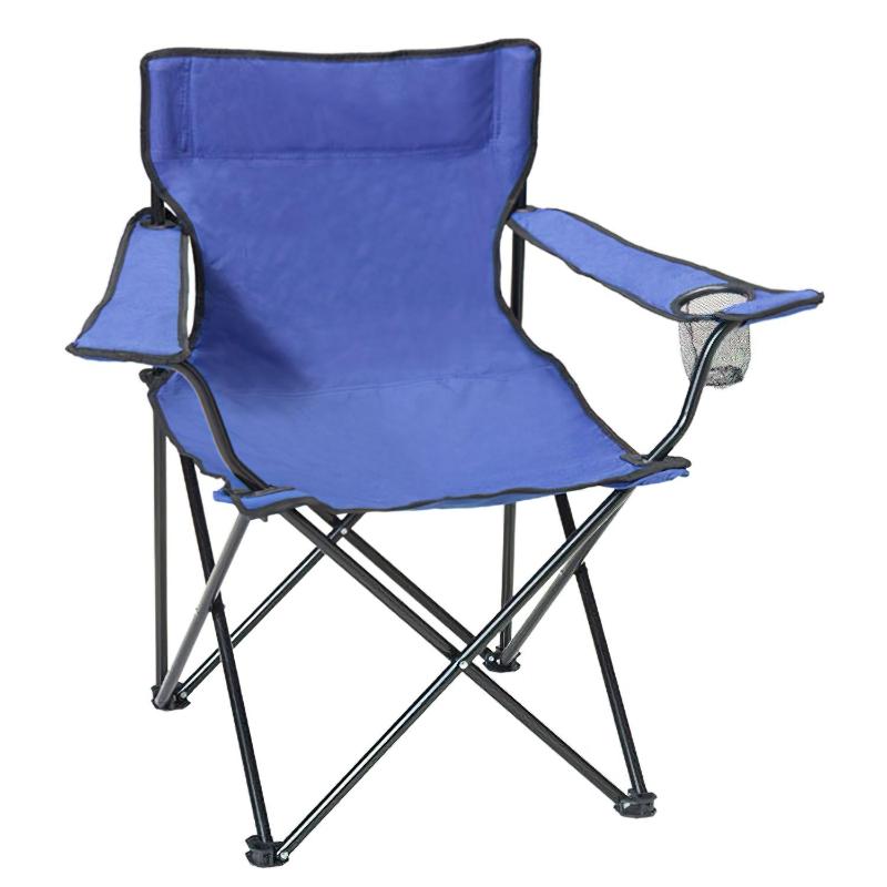 Silla Playa Metal Pescador Plegable Azul_0