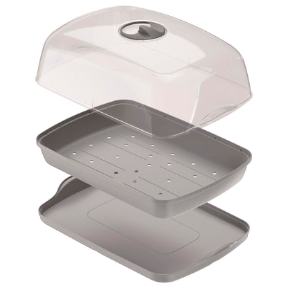Semillero/bandeja Multiusos Respana Table Greenhouse 3,6l., Dimensiones (mm) 391x257x185, Color Gris Piedra_4