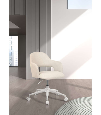 Silla Despacho Giratoria Elevable Acabado Beige Claro, 58m(ancho) 71/81cm(altura) 58cm(fon_1