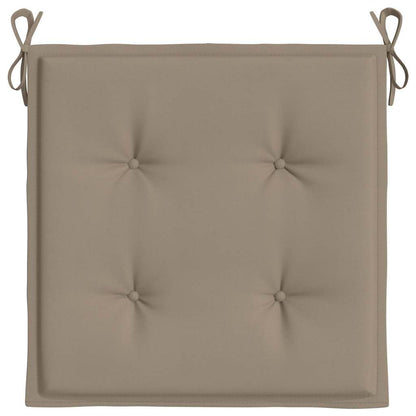 Vidaxl Cojines De Silla De Jardín 6 Uds Tela Oxford Taupé 40x40x4 Cm_4