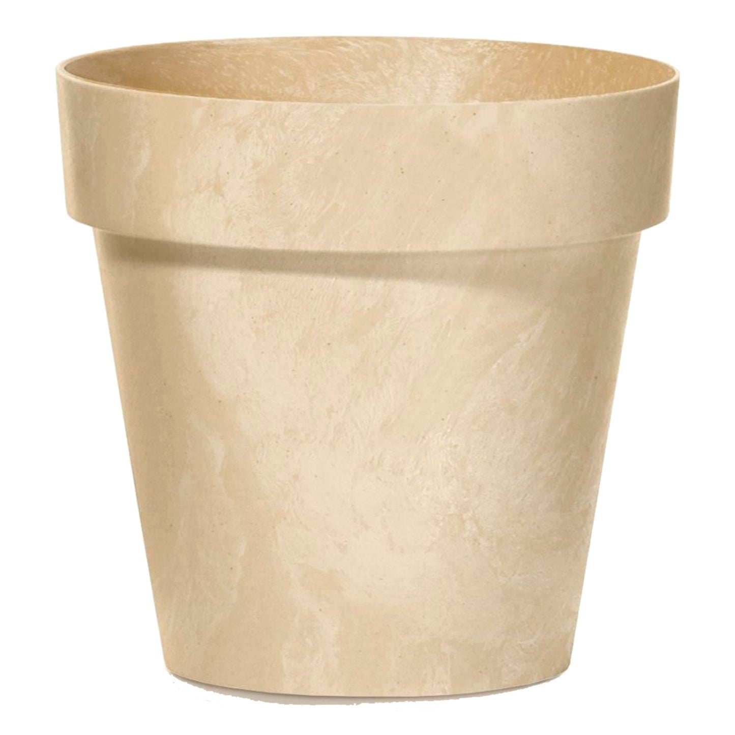 Maceta Cube Beton Effect 7l., Dimensiones (mm) 250x250x221, Color Crema_0
