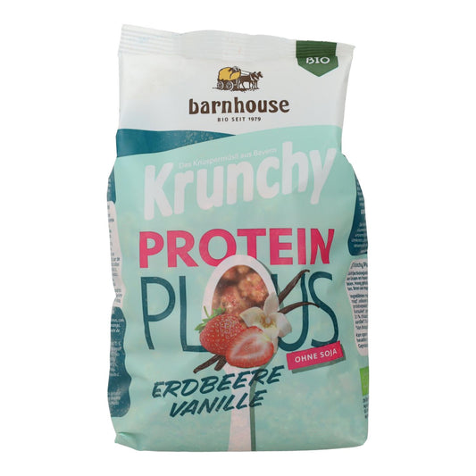 Krunchy Protein Plus Muesli de Morango e Baunilha BIO Barnhouse 325 gr