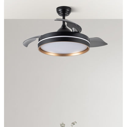 Ventilador Dc Nalon 72w Negro/oro 3aspas 109d 7200l 6vel 3000k,4500k,6000k Remoto+memoria+temporizador_3