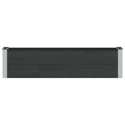 Arriate Elevado Negro 150 X 30 X 36 Cm Wpc Y Aluminio_2